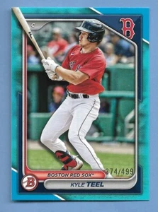 KYLE TEEL 2024 BOWMAN BLUE SKY SP INSERT ROOKIE PROSPECT CARD #'D /499 MLB - Bild 1 von 2