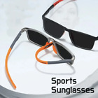 Herren Damen Sportsonnenbrille quadratisch TR90 Gestell Brille Vintage flexibel UV400