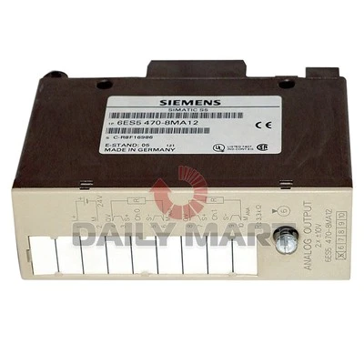 SIEMENS NEW 6ES5 470-8MA12 SIMATIC S5 OUTPUT MODULE ANALOG 2POINT ISOLATED - Image 1 of 3