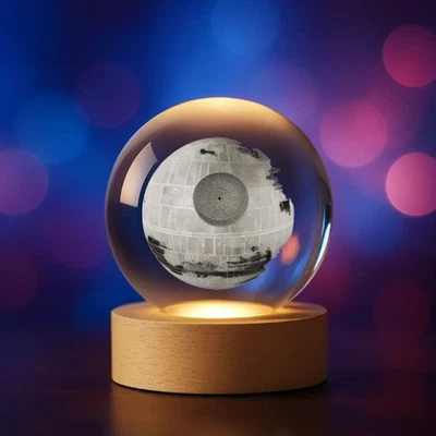 Star Wars 3D Todesstern Kristallkugel - Bild 1 von 4
