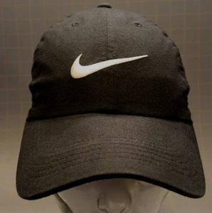 Unisex Ajustable Correa Nike Heritage86 Dri-Fit Negro Bordado Logo Gorra Gorra - Imagen 1 de 8