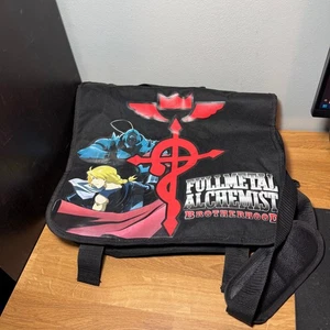 Bolso Lateral Mensajero Hermandad Alquimista Completo de Metal De Colección Anime Alphonse Edward - Imagen 1 de 7