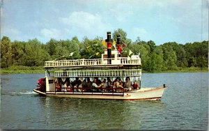 Postcard Indiana Buck Lake Ranch Little Show Boat 30 Passenger Vintage UNP - Picture 1 of 2