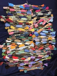 DMC Embroidery Floss  152 Skeins Huge Lot 6 Stand Cross-Stitching Set Never Used - Picture 1 of 13