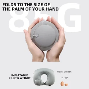 U‑Shape Inflatable Travel Neck Pillow | Portable Air Cushion for Sleep - Picture 1 of 11