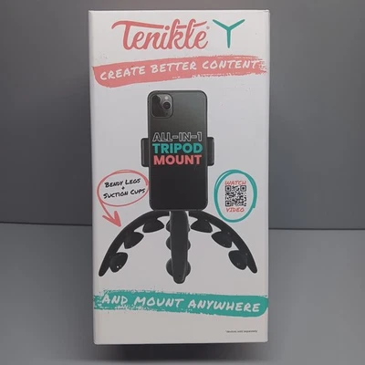 Tenikle 360 - Flexible Tripod, Bendable Suction Cup, Camera & Phone Holder - New - Image 1 of 4