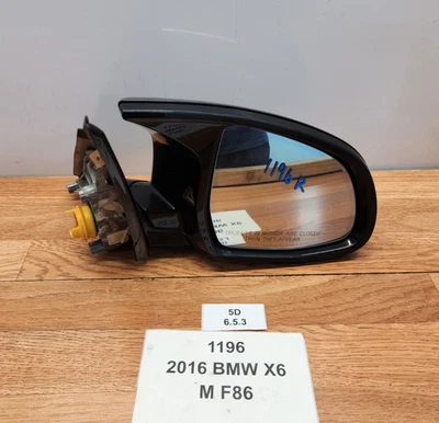 ✅ Conjunto de espejo retrovisor plegable eléctrico derecho BMW F86 X6M 15-19 OEM negro 475 * Foto 1 de 4