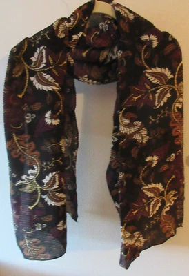 Bufanda de poliéster con estampado floral multicolor APT.9 colores cálidos Aprx. 24" x 77" Foto 1 de 4