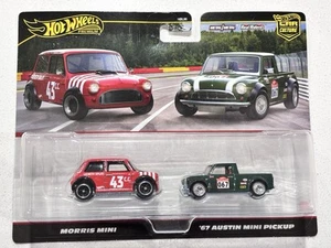 2025 Hot Wheels Car Culture 2 Pack -Morris Mini & 67 Austin Mini Pickup - Picture 1 of 2