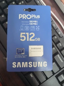 Samsung 512GB PRO Plus microSDXC Memory Card with SD Adapter - (MB-MD512SA/AM) - Photo 1 sur 1
