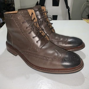 Cole Haan Liam Chukka II Boots Men’s US 12 Brown Leather Wingtip Ankle - Picture 1 of 11