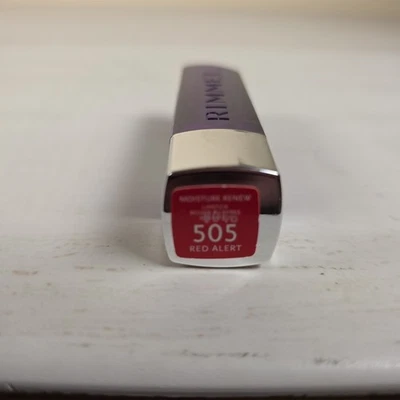 1 Rimmel Moisture Renew lipstick #505 Red Alert - Image 1 of 3