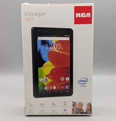 New RCA Voyager RCT6873W42 7" 16GB Tablet Android 6.0 OS Black - Image 1 of 4