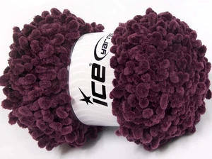 Chenille Boucleron Maroon Boucle 79038 Ice Yarns SuperBulky Boucle 100g48y - Picture 1 of 5
