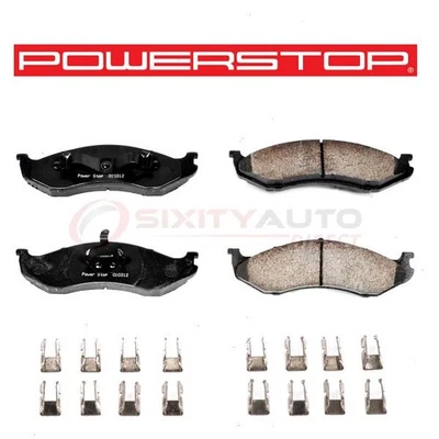 PowerStop Front Disc Brake Pad & Hardware Kit for 1990-2006 Jeep Wrangler - vo Foto 1 de 4
