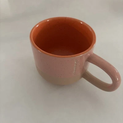 Taza de café Starbucks 2018 gres mango largo dos tonos rosa naranja 12 OZ Foto 1 de 4