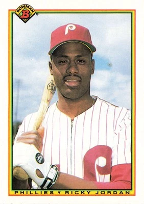 Ricky Jordan #156 1990 Bowman Philadelphia Phillies Baseball - Image 1 of 2
