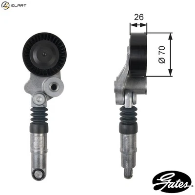 BELT TENSIONER VRIBBED BELT T39158 FOR MERCEDES-BENZ SPRINTER/35-t/Tourer/Bus - Image 1 of 4