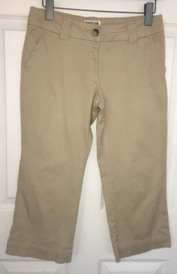 Magellan Khaki 户外远足棉弹力裁剪卡普里裤 尺寸 4 二手状况完好 — 第 1/4 张图片