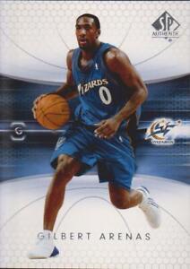 2004/05 sp  authentic  gilbert  arenas     #  89