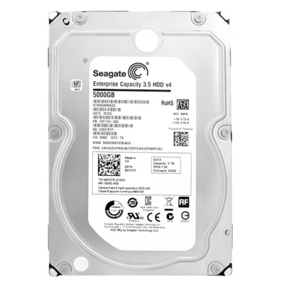 Hard Drive Dell 5TB ST5000NM0024 128MB Cache 7200Rpm Sata III 3.5" Inch 06FDT5 - Image 1 of 4