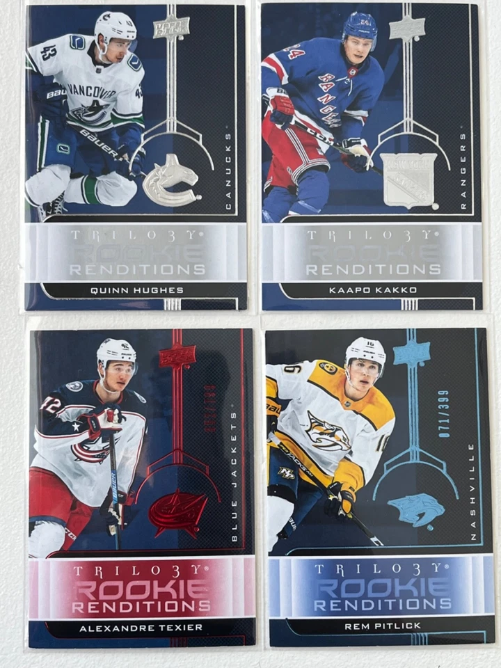 2019-20 Upper Deck Trilogy RC / Rookie Renditions  Blue / Red Pick From List !! - Image 1 of 1