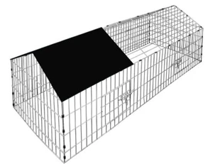 Metal Outdoor Chicken Rabbit Pet Small Animal Cage Crate Run Playpen Enclosure - Picture 1 of 6