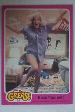Grease - Classic Paramount Movie Scene Collector Card Rizzo Flips Out