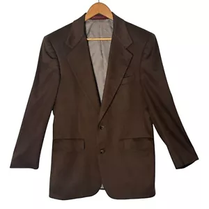 Blazer Nordstrom Classic Loro Piana 100% Cashmere Uomo Taglia 37R Cappotto Sportivo Marrone - Foto 1 di 11