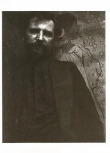Postcard Edward J Steichen Photographer "Alphonse Mucha" 1901 MINT - Picture 1 of 1