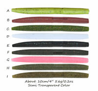 Assorted Colors 5 Inch Senko Soft Rubber Salted 100 5” Sinko Worms Bass Baits