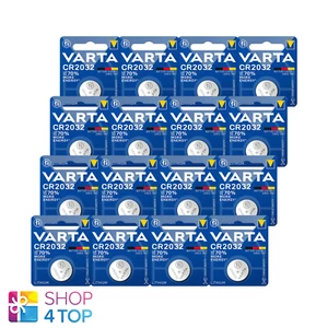 16 VARTA CR2032 LITHIUM BATTERIES 3V COIN CELL BUTTON DL2032 EXP 2030 NEW