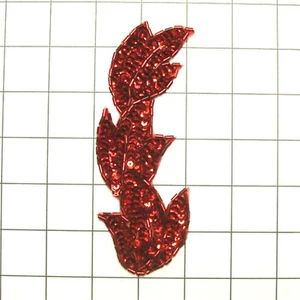 Lentejuelas Leaf Cluster Applique Red Beaded Clothing Sewing Patch Motif 5.5 " - Imagen 1 de 1