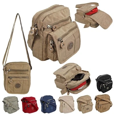 BagStreet kleine Damen Handtasche Schultertasche Herren Umhängetasche Nylon 2225 - Bild 1 von 3