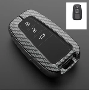 Metal Carbon Fiber Car Smart Key Fob Case Cover For Toyota Camry Corolla Avalon - Bild 1 von 13