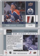 2009-10 Upper Deck Game Jersey Series 1 /15 Glenn Anderson #GJ-GA Patch HOF
