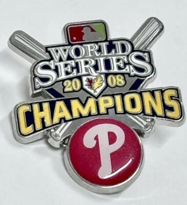 Philadelphia Phillies Pin  2008 World Series Champions Lapel Pin Peter David - Image 1 of 3