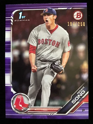 2019 Bowman Draft NOAH SONG 1st Rookie BD-99 PURPLE #/250 Phillies Red Sox RC SP - Image 1 of 3