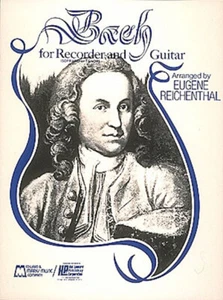 Bach for Soprano or Tenor C Recorder & Guitar Classical Duet Sheet Music Book - Picture 1 of 1