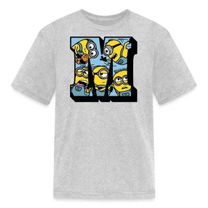 Minions Merch Letter M College Licensed Kid's T-Shirt - Picture 1 of 19