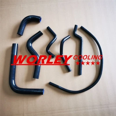 NJ-For SUZUKI SAMURAI 1.3 SJ413 Silicone Radiator & Heater Hose 1986-1995 BLACK Foto 1 de 4