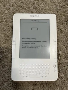 Amazon Kindle White 2nd Generation Model D00511 2GB 3g TESTED - Afbeelding 1 van 7