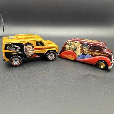 2015 Hot Wheels "Star Trek 50 anniversary" Scotty& Spock Real Riders - Image 1 of 4