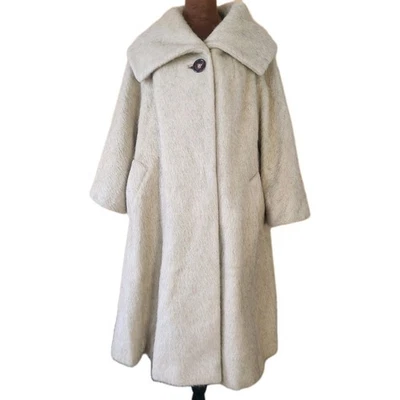 Casaco feminino Lilli Ann Tisse a Paris San Francisco vintage década de 1950 mohair difuso M/G - Imagem 1 de 4
