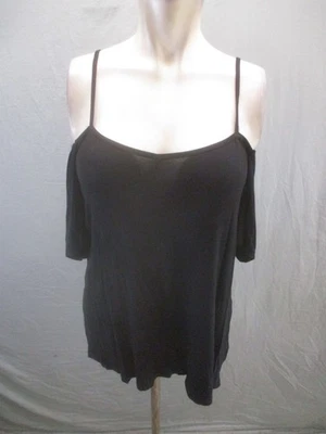 Nuevo con etiquetas Top Cami Zanzea Talla 8 Mujer Negro Ligero Espalda Abierta Hombro Frío 411 Foto 1 de 4