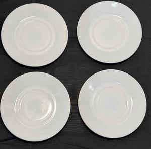Juego de 4 platos/platillos laterales vintage de vidrio de leche blanco Anchor Hocking. - Imagen 1 de 6