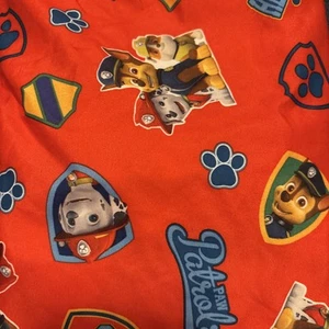 RED Paw Patrol Toddler Crib Bed 2 Piece Flat & Fitted Sheet Sheets Set Puppy Dog - Picture 1 of 4