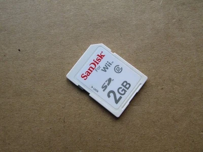 GENUINE SANDISK NINTENDO WII 2GB SD MEMORY CARD FO WII DSI 2DS 3DS ETC - Image 1 of 3