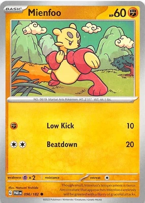 Mienfoo 096/182 SV04 Paradox Rift Pokemon 007776 - Image 1 of 2