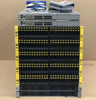 HPE 3PAR 7400c DL360 Gen9 16GB FC 32TB SAS 48-Core 512GB RAM Server SAN Solution - Image 1 of 3